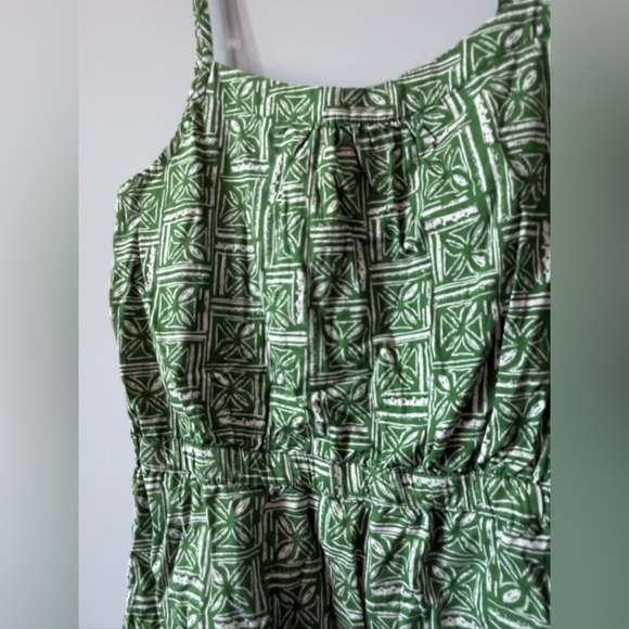 Fresh Green Patterned Mini Dress - Picture 2 of 5